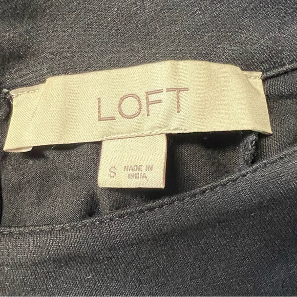 LOFT Crochet Yoke Keyhole Back Blouse - Picture 5 of 6